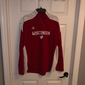 Adidas Climalite Wisconsin Badgers quarter zip